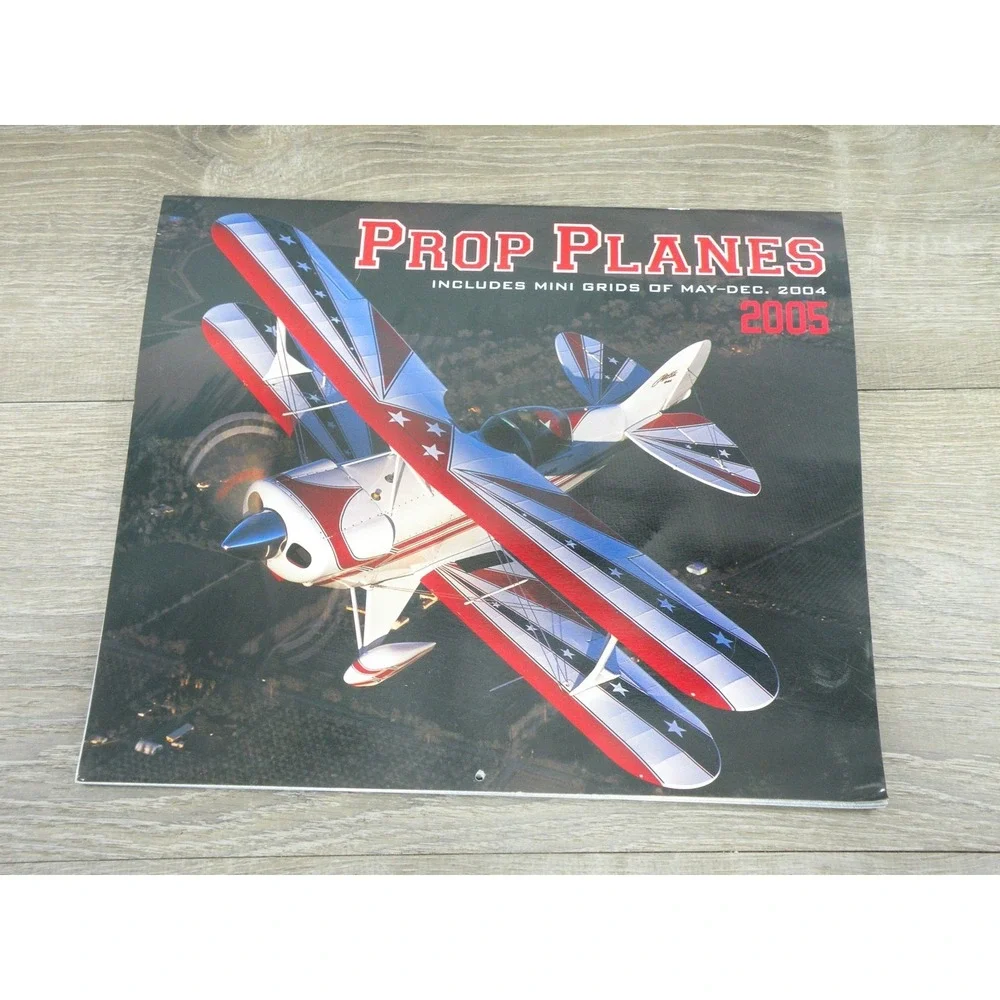 Prop Planes 2005 Wall Calendar Biplanes Warbirds Aviation Art Barnes & Noble